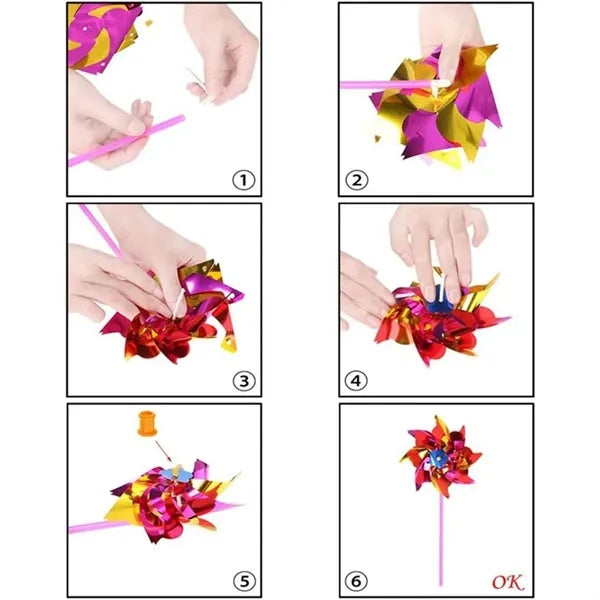 Rainbow Pinwheel