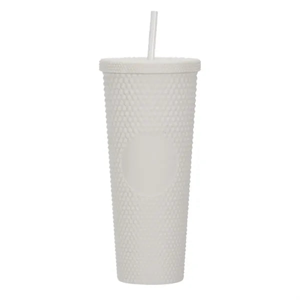 Double Walled Cups  Fully Studded Tumbler With Lid