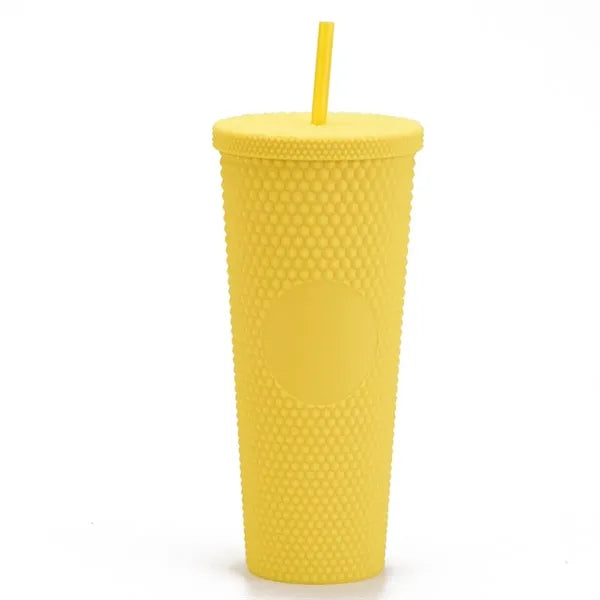 Double Walled Cups  Fully Studded Tumbler With Lid
