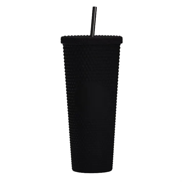 Double Walled Cups  Fully Studded Tumbler With Lid