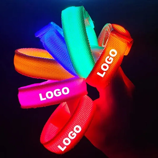 LED Colorful Glow Bracelets Light Up Wristbands