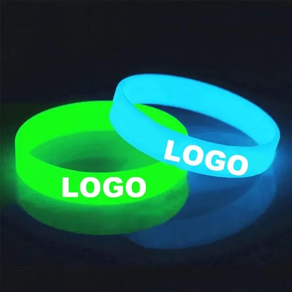 Light Up Luminous Silicone Wristbands Glow Rubber Bracelet