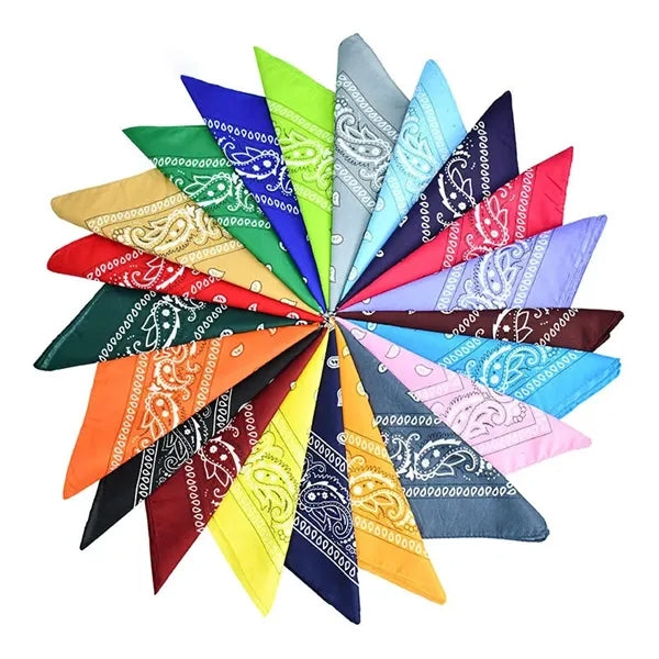 21" x21" Custom Bandana Stripe Square Scarf