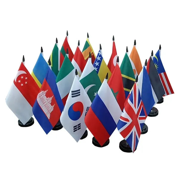 8 3/16" L x 5 1/2" W Stick Flag With Base Set