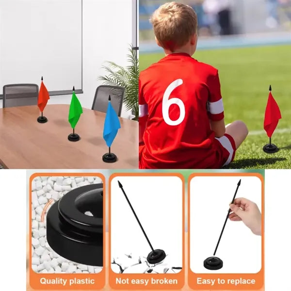 8 3/16" L x 5 1/2" W Stick Flag With Base Set