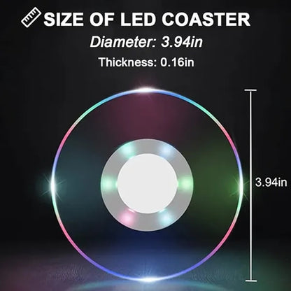 Led Coaster with Muti-color and lighting-mode