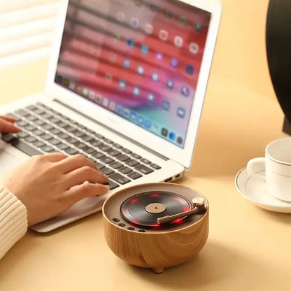 Retro Bluetooth Speaker With LED Colorful Light