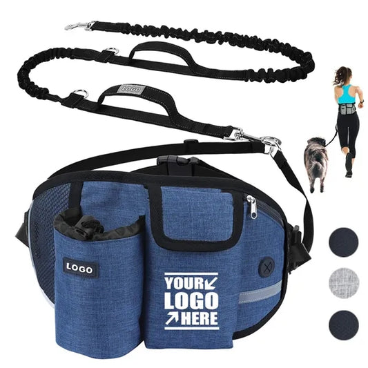 Sports Fanny Pack With Dog Leash Customed