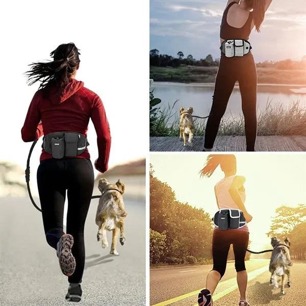 Sports Fanny Pack With Dog Leash Customed