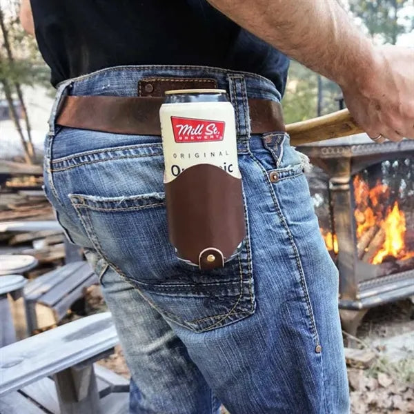Leather Beer Holster Bottle Holders