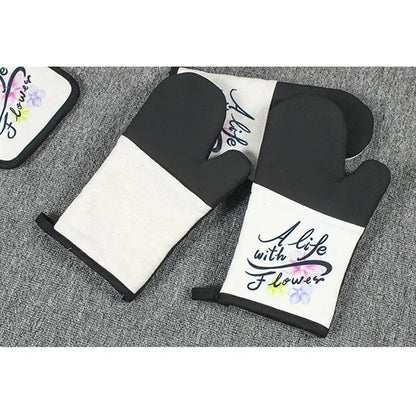 Custom Oven Mitts And Pot Holders Set