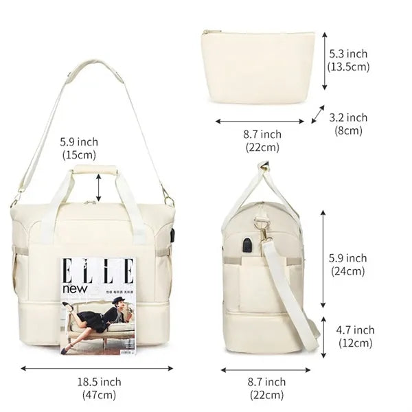 Dry Wet Weekender Duffel Bag