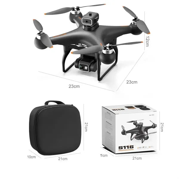 4K Dual Camera Drone With 2 Batteries