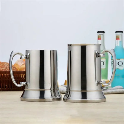 Large Stainless Steel Beer Mug