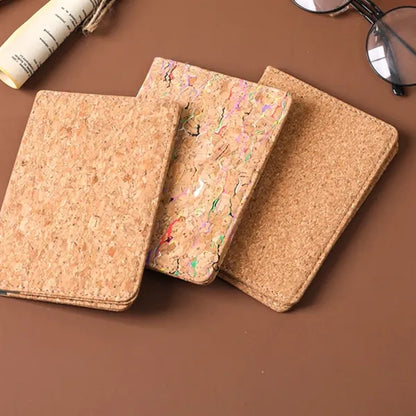 Eco-Friendly Natural Cork Unisex Passport Card Holder