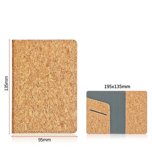 Eco-Friendly Natural Cork Unisex Passport Card Holder