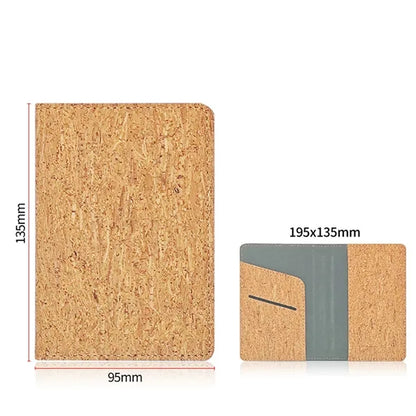 Eco-Friendly Natural Cork Unisex Passport Card Holder
