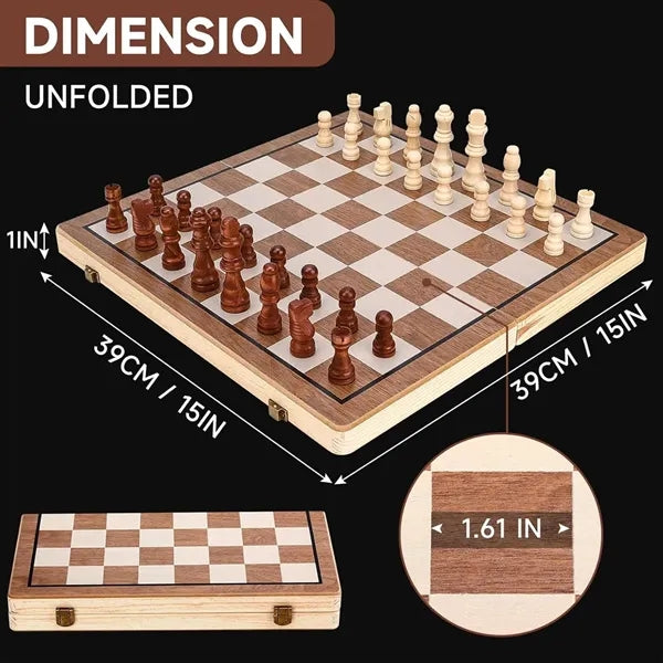 Magnetic Wooden Chess Set