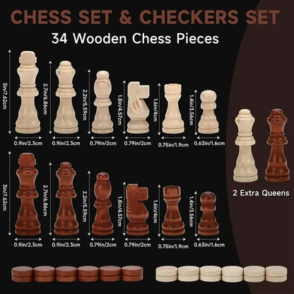 Magnetic Wooden Chess Set