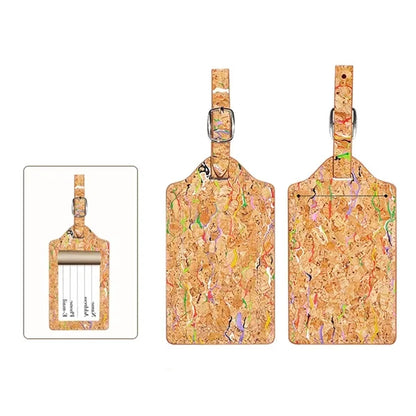 Durable Eco-Friendly Unique Unisex Natural Cork Luggage Tag