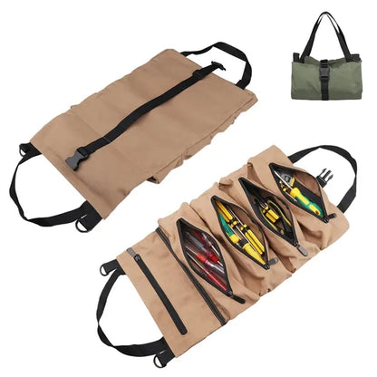 Canvas Roll-Up Tool Bag