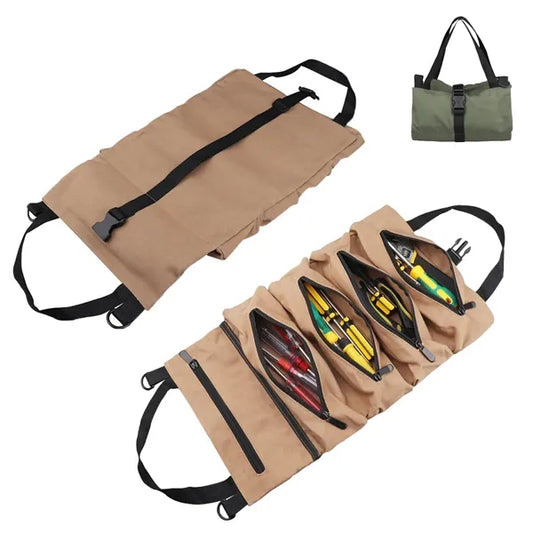 Canvas Roll-Up Tool Bag