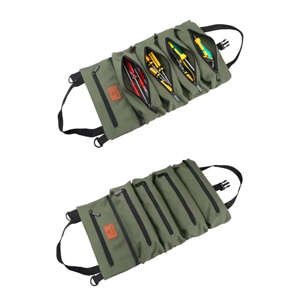 Canvas Roll-Up Tool Bag
