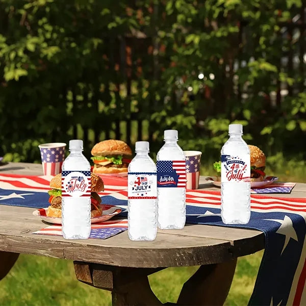 24 Pack Independence Day Bottle Stickers