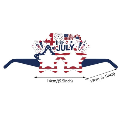 18-Pcs 4th of July Accessories Patriotic Party Eyeglasses
