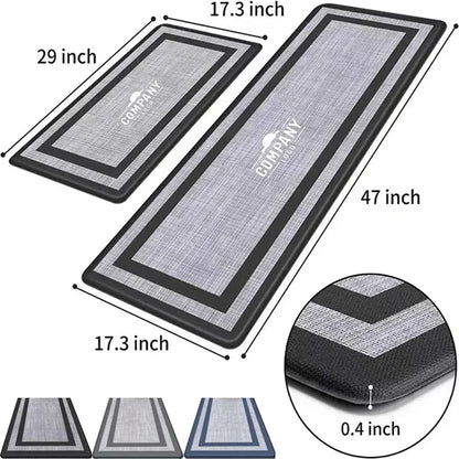 Cushioned Non Slip Rugs For Kitchen Floor Set Of 2 Pcs
