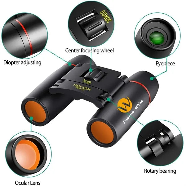 30x60 Waterproof Lightweight Binoculars for Sightseeing