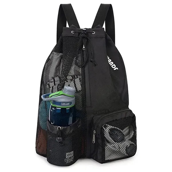 Travel Mesh Backpack with Zipper Pocket