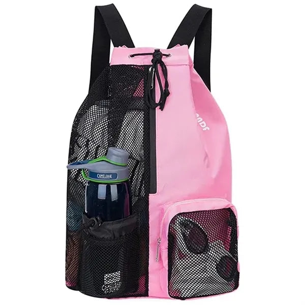 Travel Mesh Backpack with Zipper Pocket