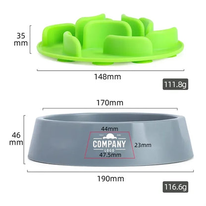 Slow Feeder Dog Bowls With Suction Cup