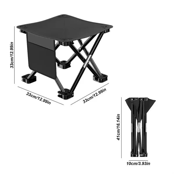 Portable Folding Stool With Carry Bag