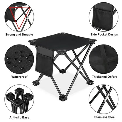 Portable Folding Stool With Carry Bag