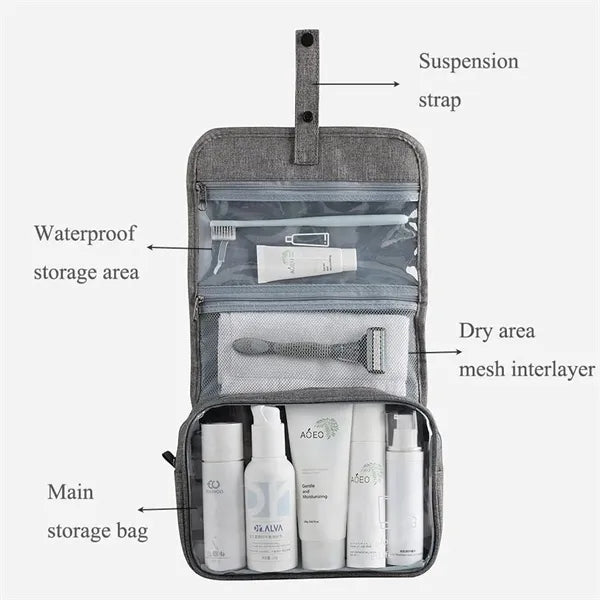Foldable Hanging Travel Toiletry Bag
