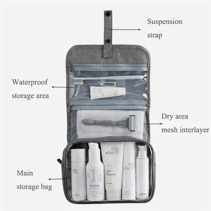Foldable Hanging Travel Toiletry Bag