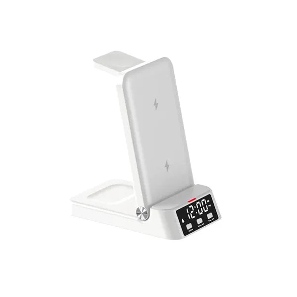 Alarm Clock with Wireless Charging Station