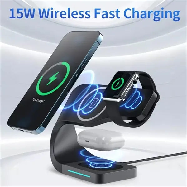 15W Mobile Phone Tablet Charger Wireless Charging Station