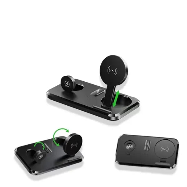 3 in 1 Standing Cell Phone Charging Holder Wireless Charger