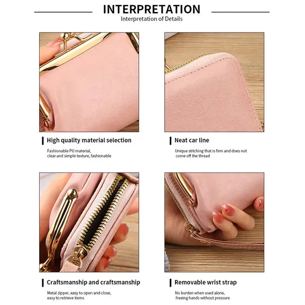 Detachable PU Leather Credit Wallet