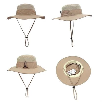 Full Color Wide Brim UV Protection Bucket Hat