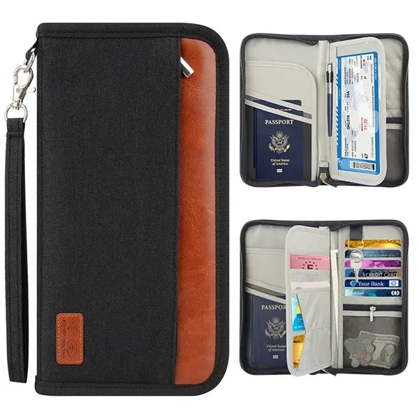 RFID Blocking Card Organiser Passport Wallet