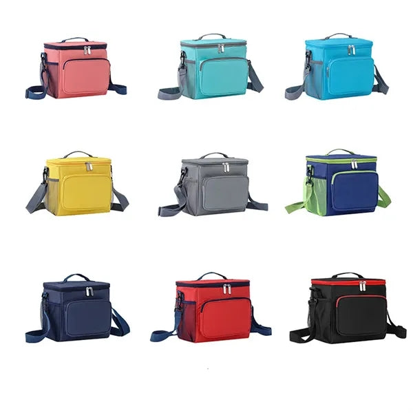 Durable And Insulated Lunch Tote With Zippered Outer Pocket