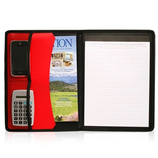 Leather Journal with Color Block Strap and Pen loop
