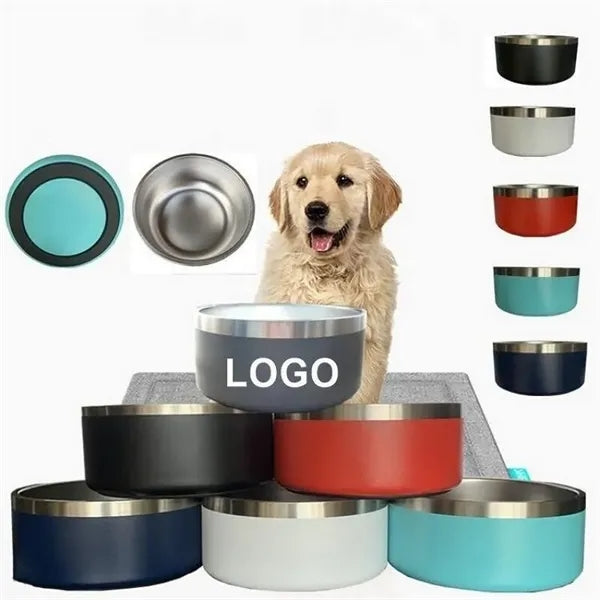 Double Layer Stainless Steel Pet Bowl