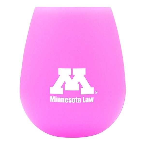 Unbreakable Silicone Stemless Wine Cup for Parties, Camping