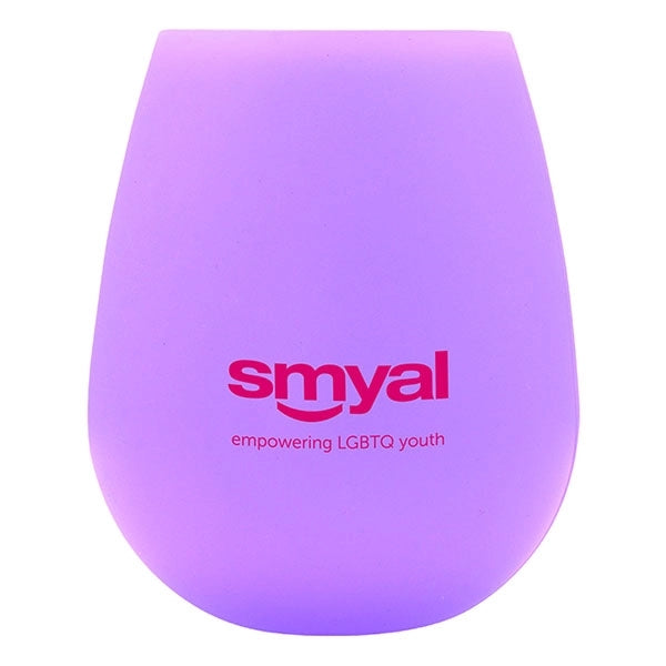 Unbreakable Silicone Stemless Wine Cup for Parties, Camping