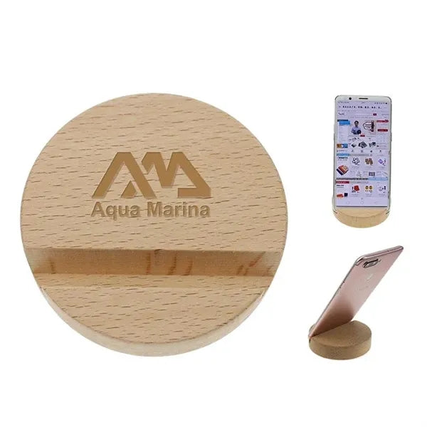 Round Wood Mobile Phone Holder